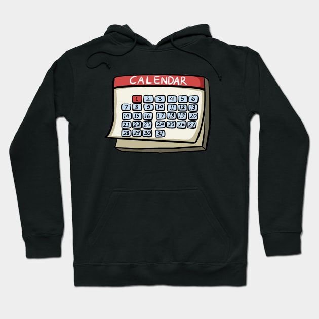 Calender Hoodie by fromherotozero